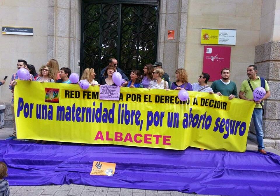 Concentración por un aborto libre, seguro y gratuito en Albacete