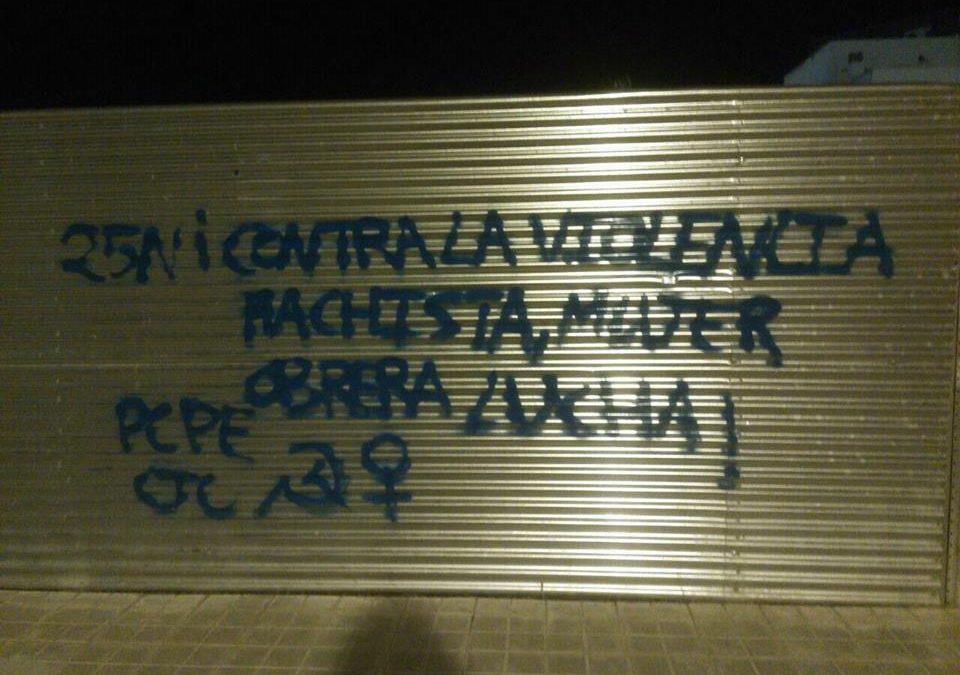 Agitación contra la violencia machista y por un 25N combativo en las calles de Miguelturra, Ciudad Real