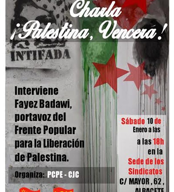 Acto ¡Palestina, vencerá! en Albacete