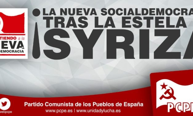 ¡Basta de falsas ilusiones! La nueva socialdemocracia tras la estela de SYRIZA