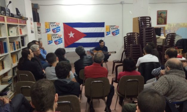 Homenaje a los 5 Héroes Cubanos en Málaga.