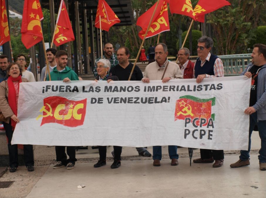 Concentración en solidaridad con Venezuela en Málaga