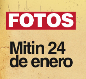 Mítin cierre de campaña Unir luchas para organizar victorias. Madrid 24 enero 2015