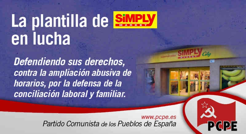 Apoyemos las movilizaciones de la plantilla del supermercado Simply de Logroño