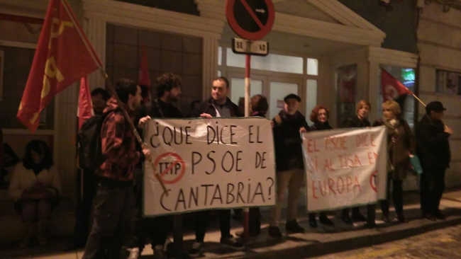 Santander, crónica concentración contra el TISA