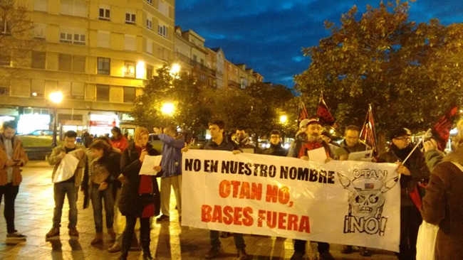 Movilización contra la OTAN en Santander
