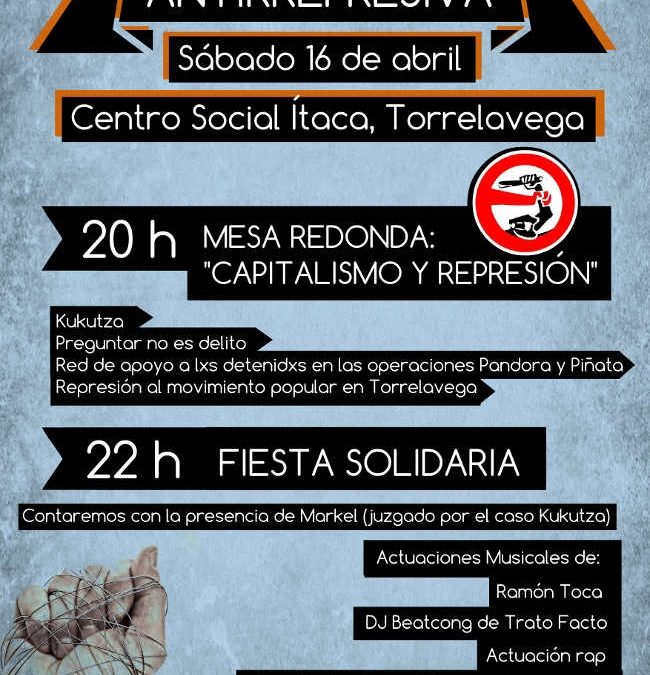 Jornada Antirrepresiva y en apoyo al camarada Markel en Torrelavega