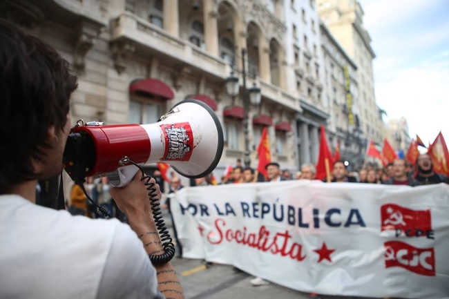 Manifestación por la República