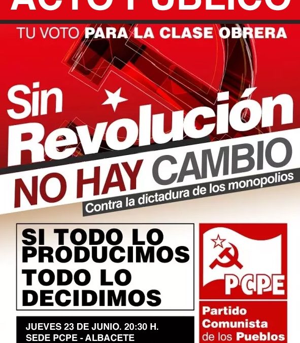 Mítin comunista en Albacete