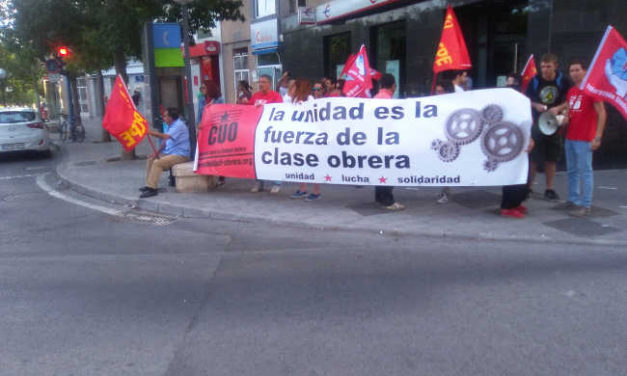 Crónica 3 de octubre Jornada Internacional de Acción y Lucha: Unidad, lucha y solidaridad, por un sindicalismo de clase