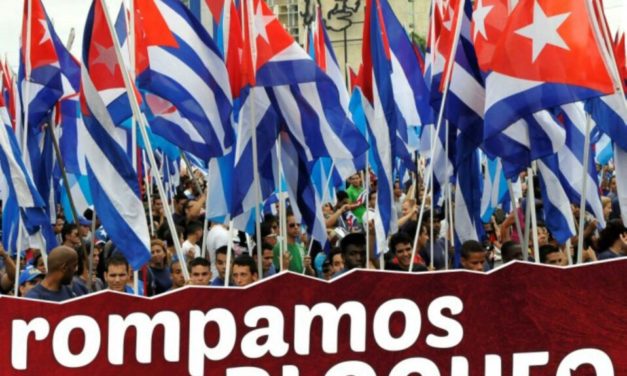 Acto público en Aguilar de la Frontera contra el bloqueo a Cuba