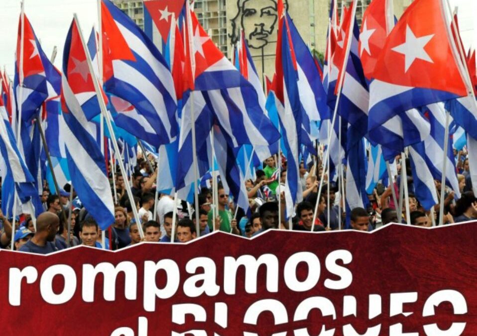 Acto público en Aguilar de la Frontera contra el bloqueo a Cuba