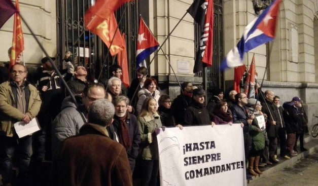 Zaragoza con el Comandante Fidel Castro