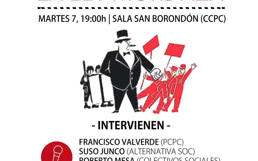 Charla en Tenerife: «La ley mordaza, la represión como arma política de la oligarquía»