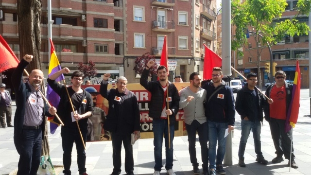 El PCPC participa en la manifestación del 1º de Mayo en Lleida
