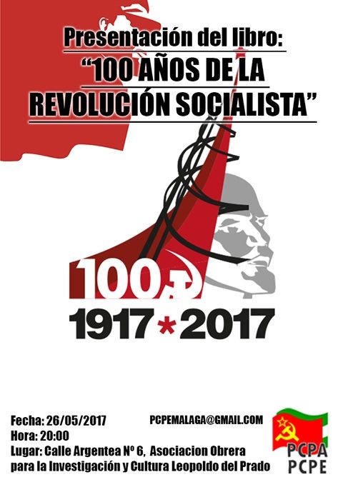 Andalucía: Presentación del libro «100 años de la Revolución Socialista»