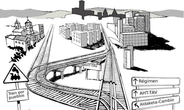 Concentración en Navarra: ¡Sí al tren, no al TAV!