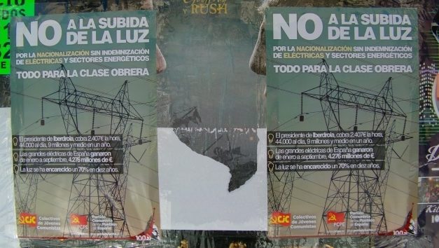 PCPE en Extremadura: Por la nacionalización de las eléctricas