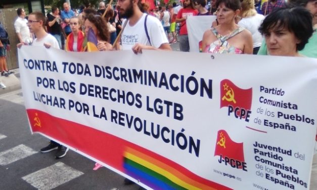 Alicante: El PCPE y su Juventud participan en la manifestación por los derechos LGBT