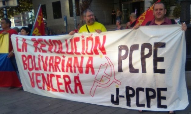 Concentración en apoyo a Venezuela y la Revolución Bolivariana en Alicante