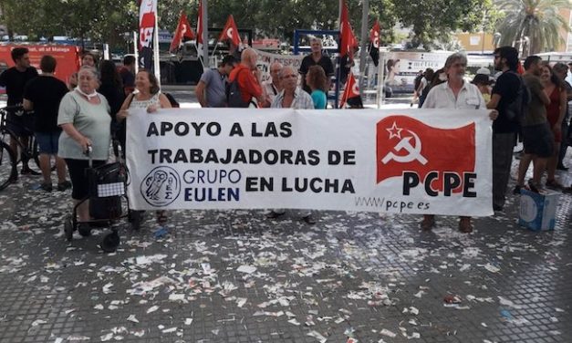 El PCPA-PCPE de Málaga en solidaridad con las trabajadoras de Eulen en huelga