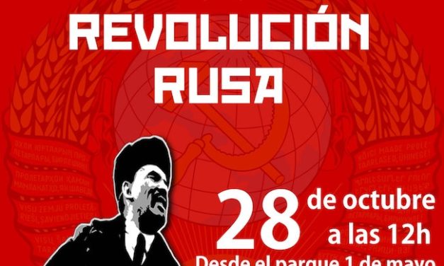 Manifestación 100 aniversario de la Revolución Rusa en Elx