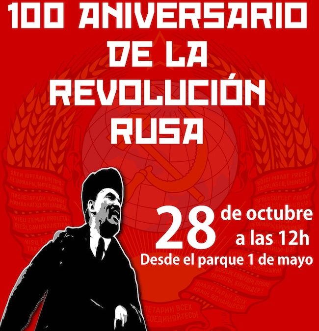 Manifestación 100 aniversario de la Revolución Rusa en Elx