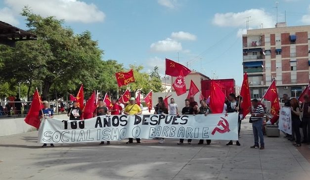 Elx: Crónica de la concentración en conmemoración del 100 aniversario de la revolución rusa