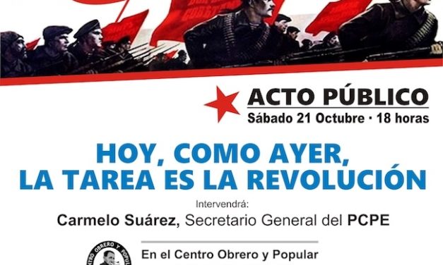 Acto Centenario Revolución Soviética en Santander