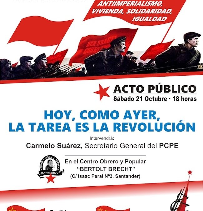 Acto Centenario Revolución Soviética en Santander