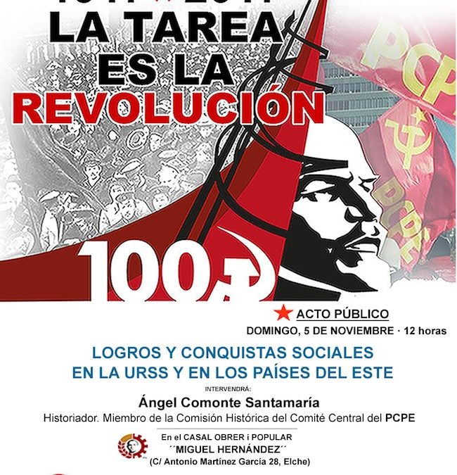 Charla en Elx: logros y conquistas sociales en la URSS y en los países del Este