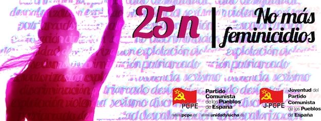 25 de Noviembre: no más feminicidios. Acabar con el capitalismo. Derrotar al patriarcado.