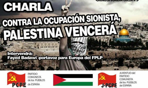 Crónica charla de FAYED BADAWI “Contra la ocupación sionista, Palestina vencerá”