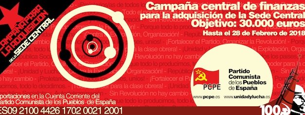 Campaña: una sede para el Comité Central del PCPE