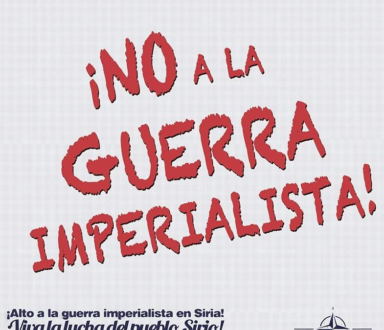 Con centración contra la guerra imperialista en Orihuela