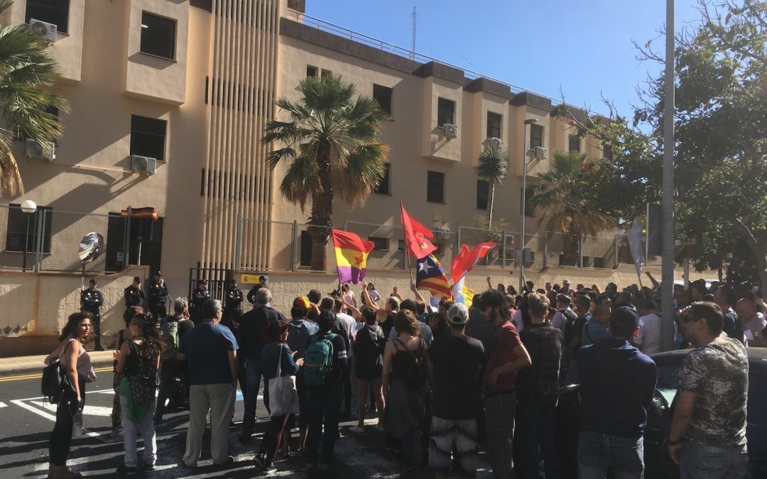 Acto por la libertad de Roberto Mesa