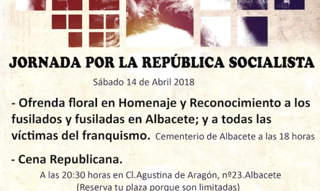 Jornada por la República Socialista en Albacete