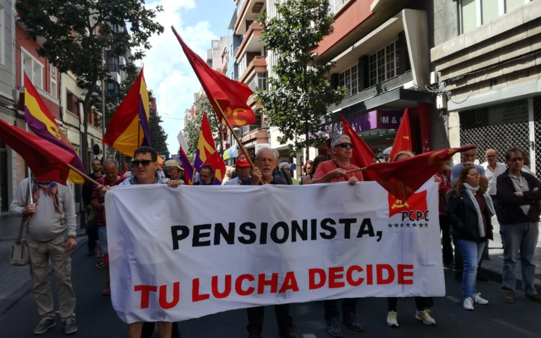 Crónica de la manifestación por las pensiones en Canarias