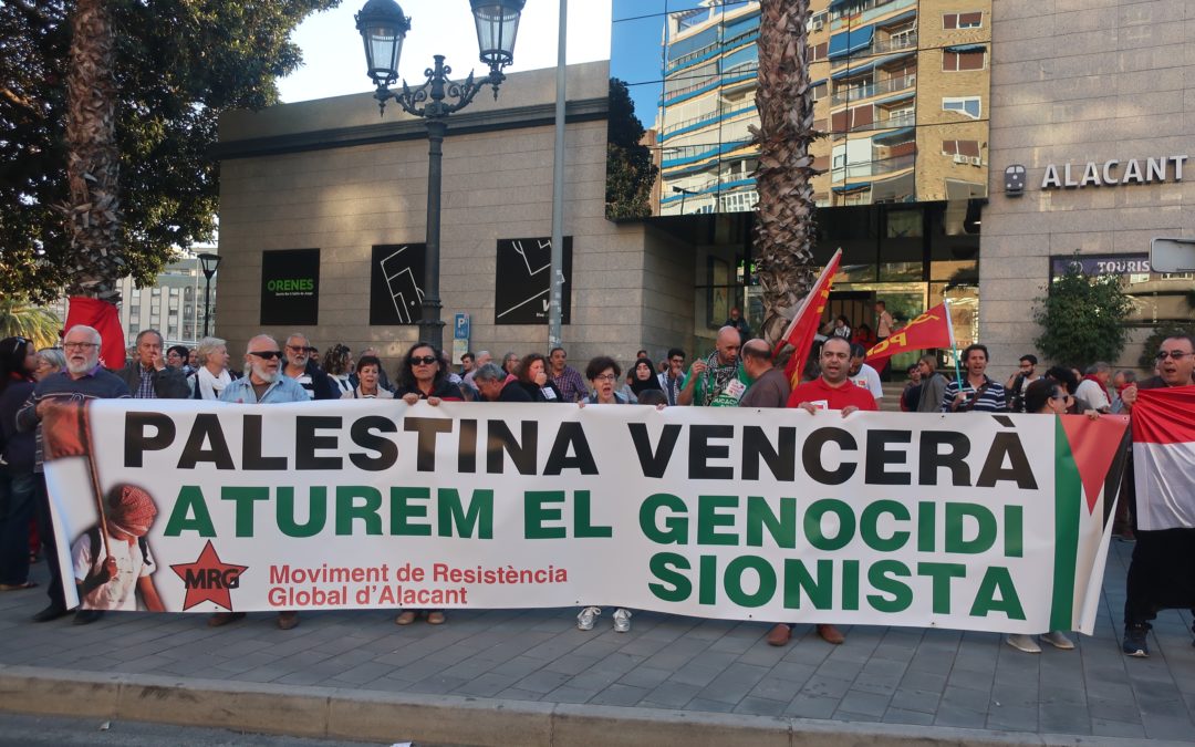 Celebrada la concentración en Alicante contra el imperialismo