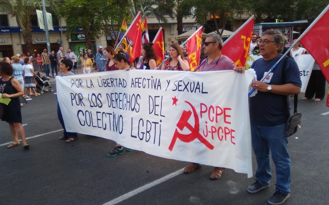 El PCPE y su Juventud participan el el Orgullo de Alicante