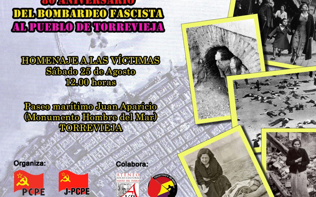 Acto por el 80 aniversario del bombardeo fascista de Torrevieja