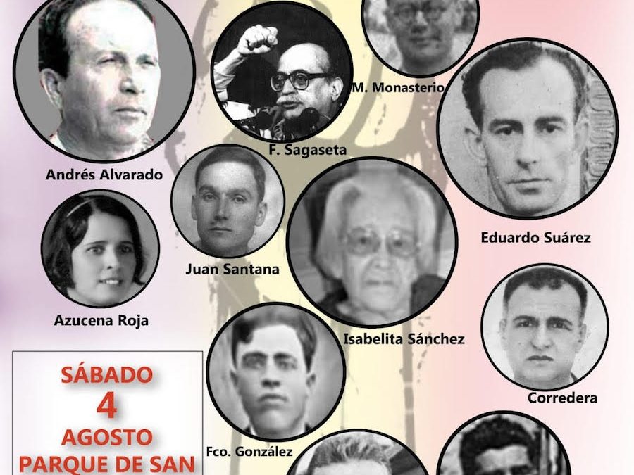 Acto homenaje, heroínas y héroes antifascistas