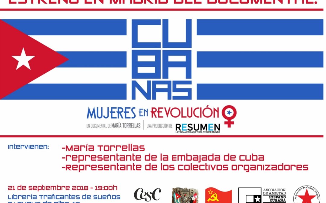 Estreno en Madrid del documental “Cubanas: Mujeres en la Revolución”