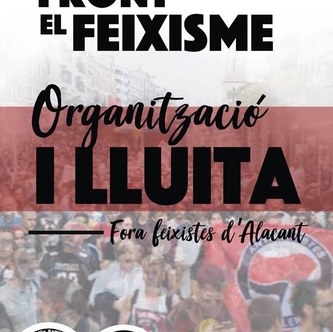 Concentración antifascista en Alacant el 17 de noviembre