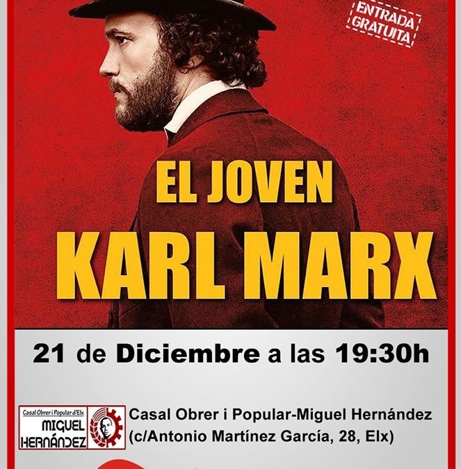 Cinefórum de El Joven Karl Marx en Elx