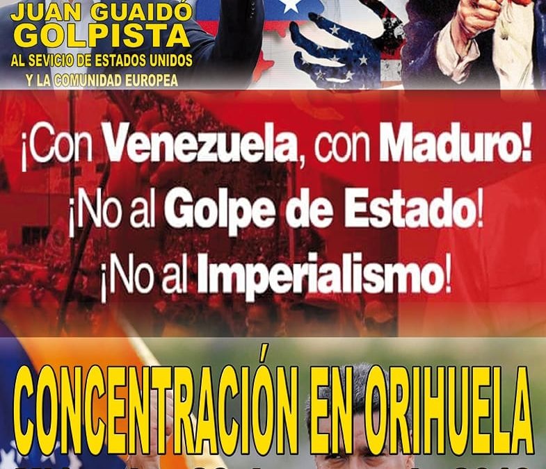 Concentración en Orihuela en defensa de la democracia en Venezuela