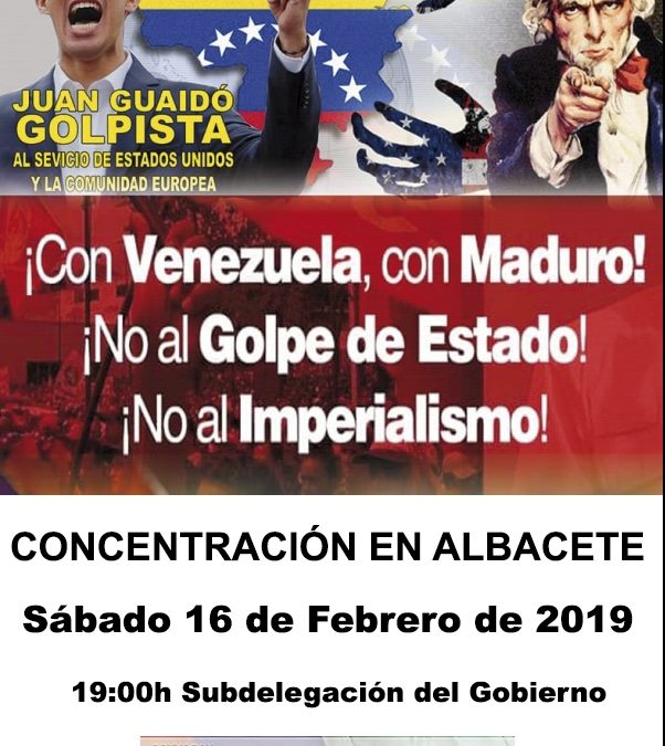 Concentración en Defensa de la Revolución Bolivariana de Venezuela en Albacete