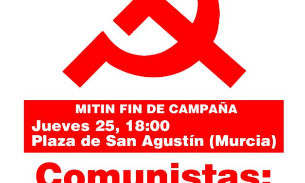 Mitin del PCPE de Murcia