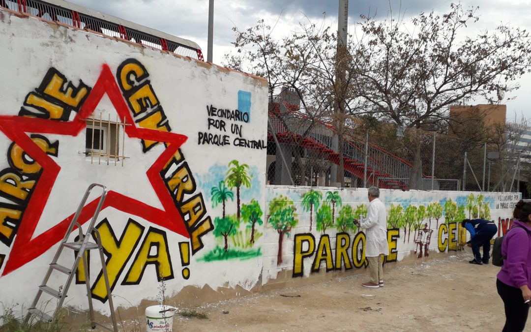 Por el Parque Central en Alicante