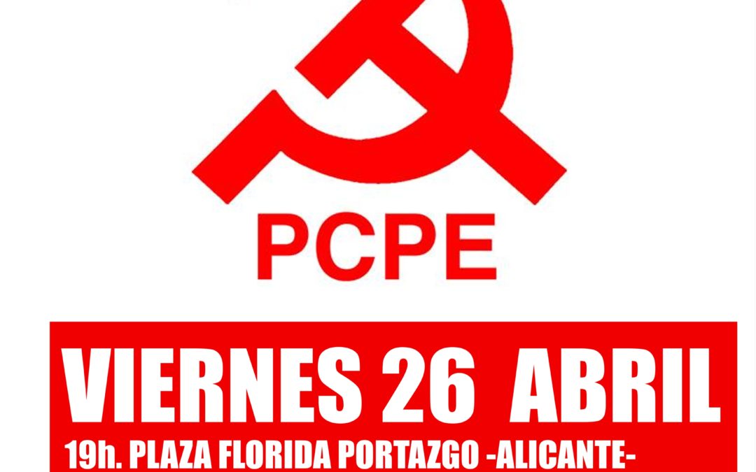 Mitin del PCPE de Alicante